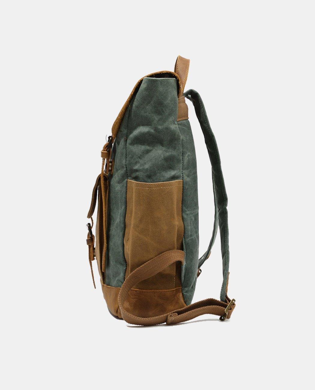 Canvas Leather Backpack