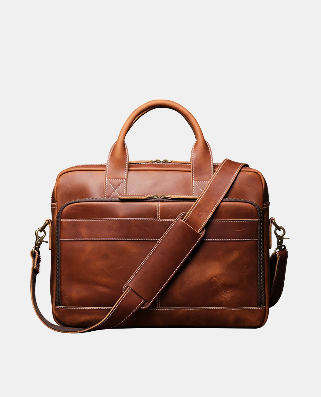 Julian Pathway Messenger Bag -Bags- BAGHUGS-LEHB-8746-Brass Color