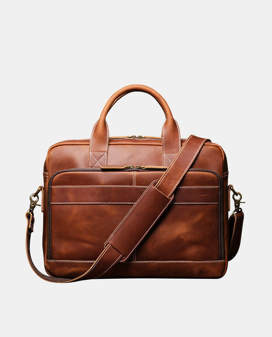 Julian Pathway Messenger Bag -Bags- BAGHUGS-LEHB-8746-Brass Color
