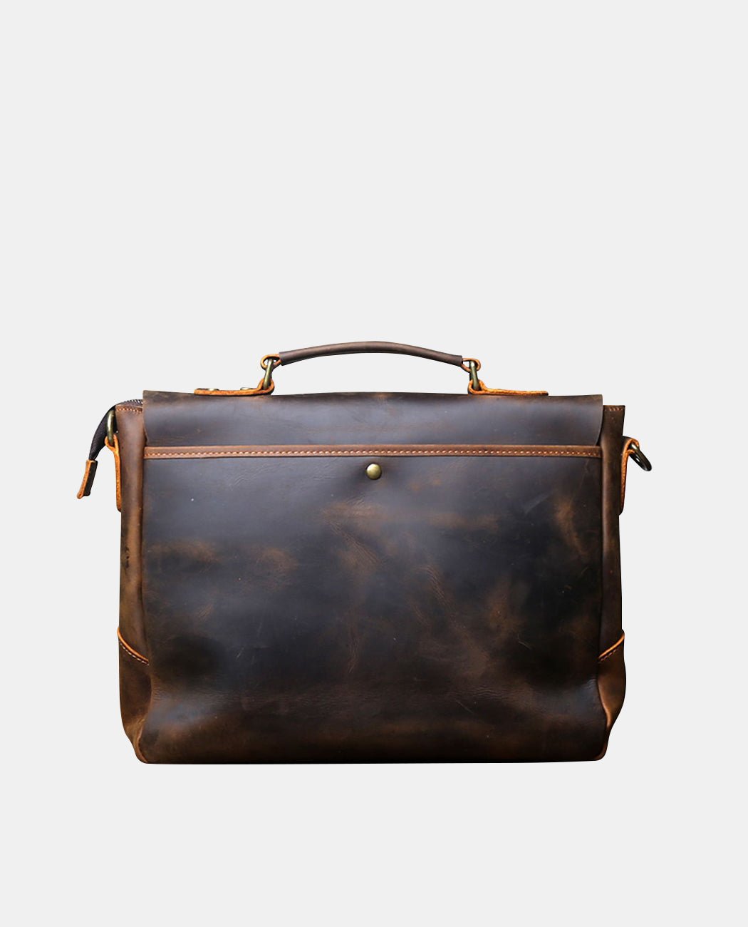 Alden Voyager Messenger Bag -Bags- BAGHUGS-LEHB-7849-L-Dark Brown