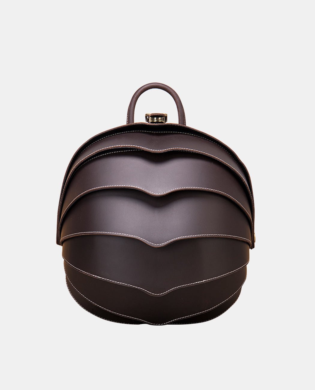 Elegance Sphere Backpack -Bags- BAGHUGS-LEBP-5264-L-Deep Brown