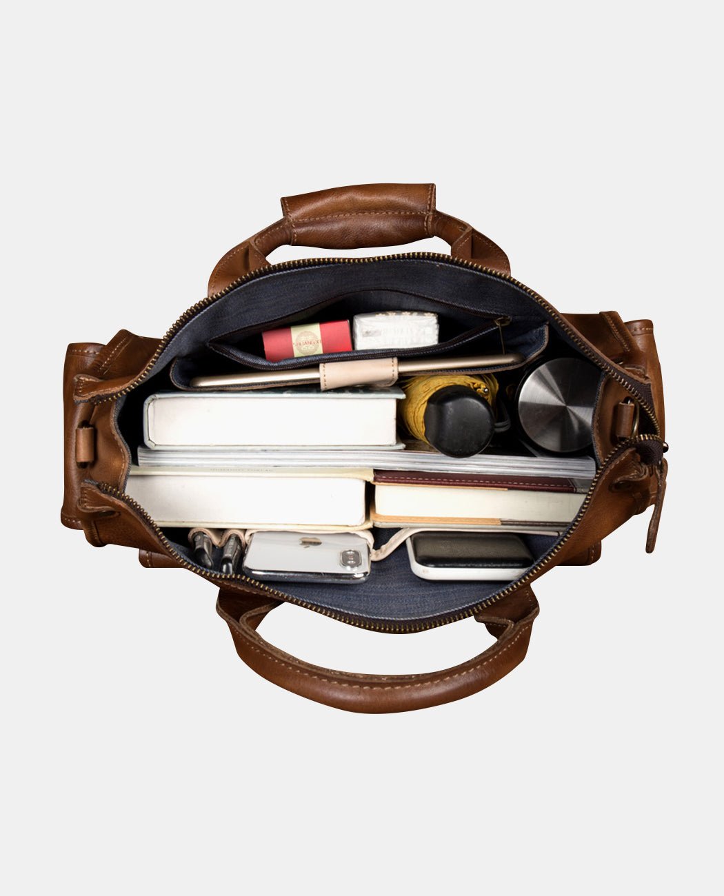 Rowan Pillar Messenger Bag -Bags- BAGHUGS-LEHB-5249-L-Brown