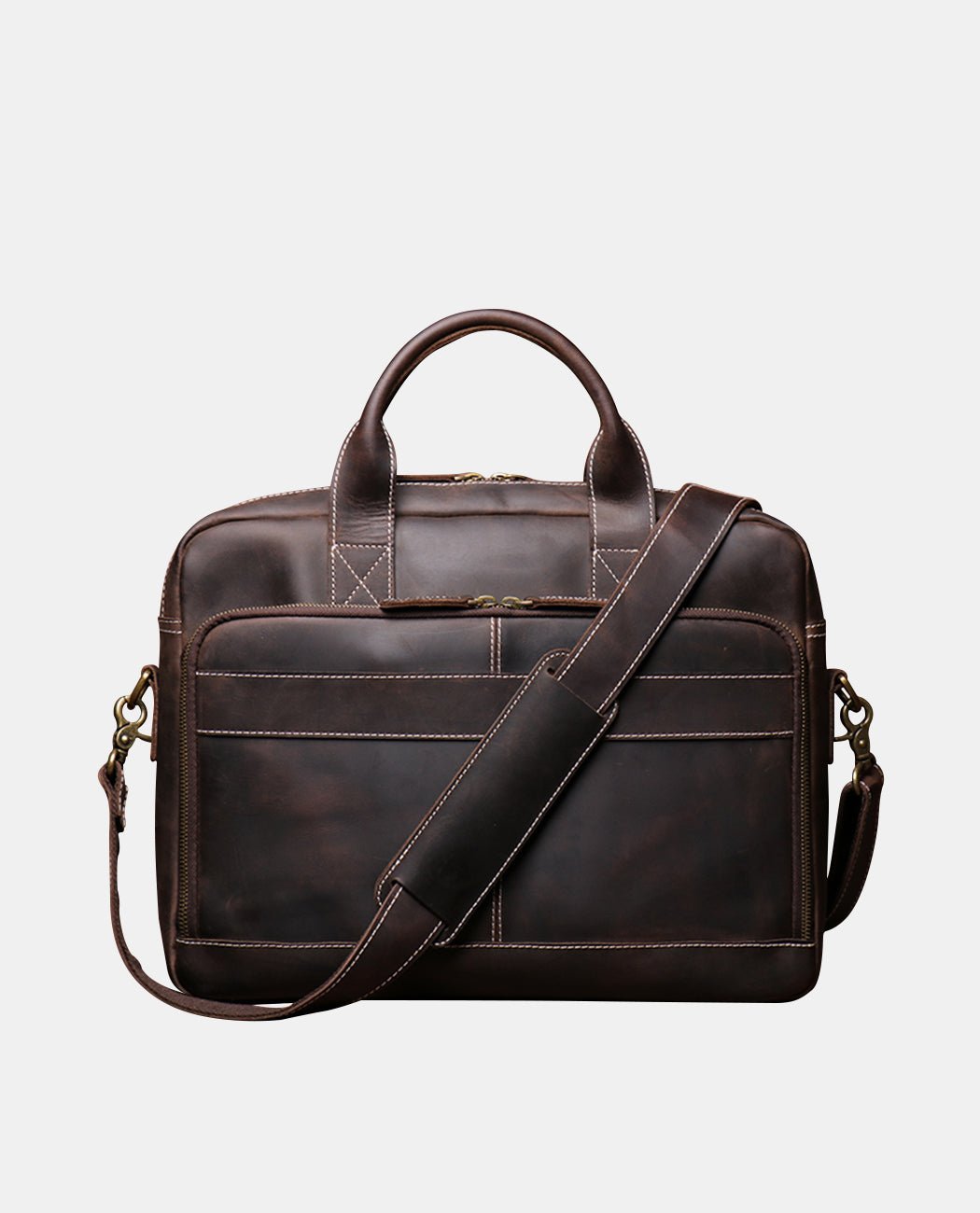 Julian Pathway Messenger Bag -Bags- BAGHUGS-LEHB-8747-Deep Brown