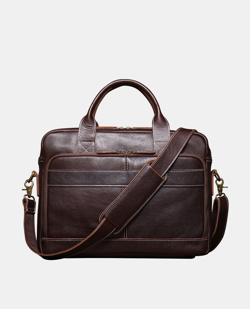 Julian Pathway Messenger Bag -Bags- BAGHUGS-LEHB-8748-Dark Brown