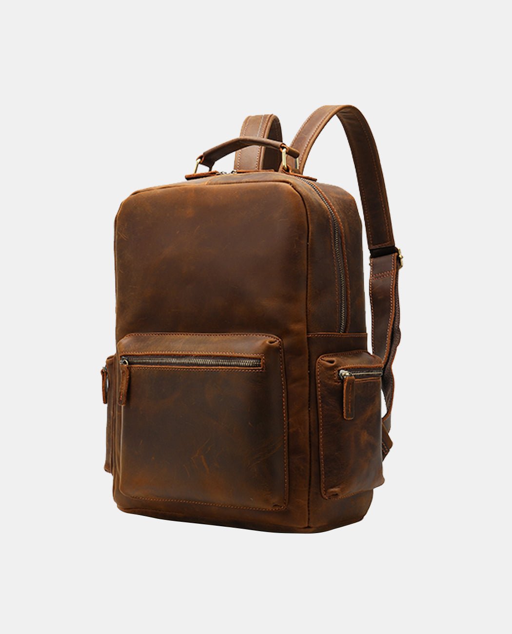 Classic Leather Backpack -Backpacks- BAGHUGS--