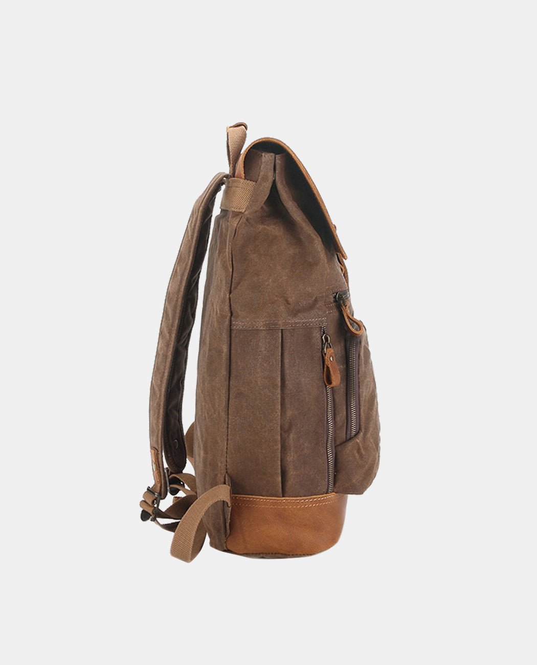 Large Canvas Leather Backpack