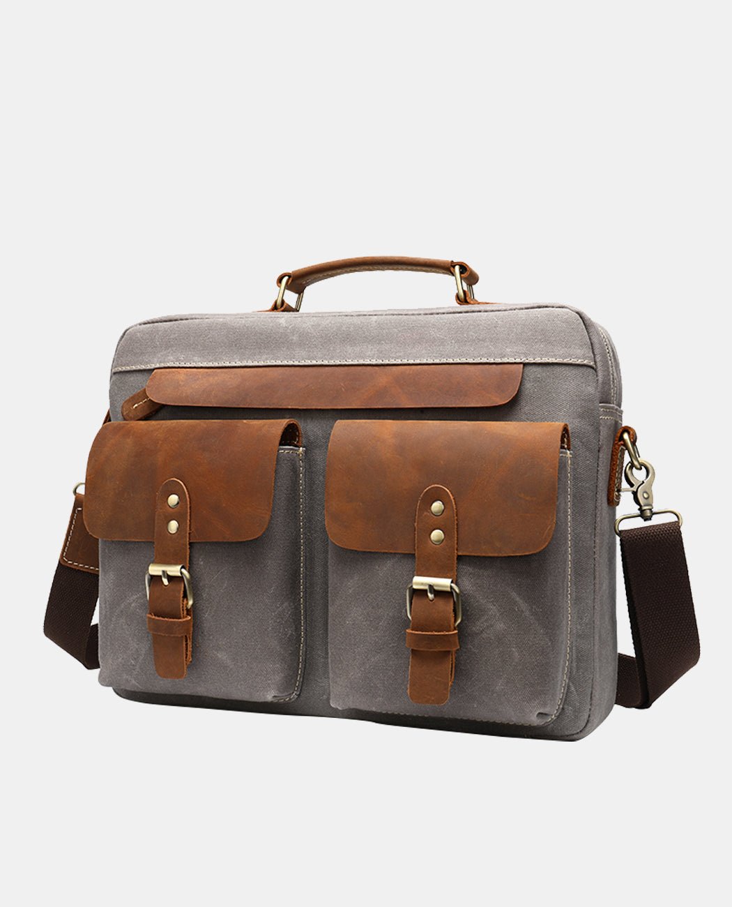 Classic Leather Sling Bag -Bags- BAGHUGS-MR-03-327-Brown