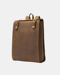 Vintage Heritage Leather Backpack -Backpacks- BAGHUGS-MR-04-568-Dark Brown