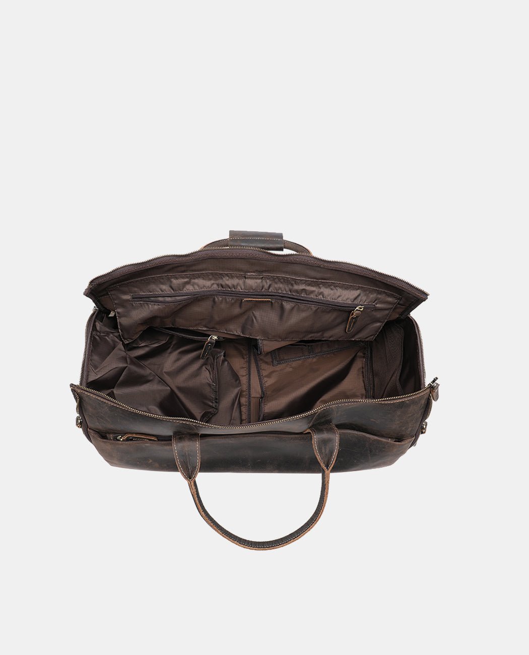 Garment Duffel Bag -Bags- BAGHUGS-MR-05-599-Dark Brown