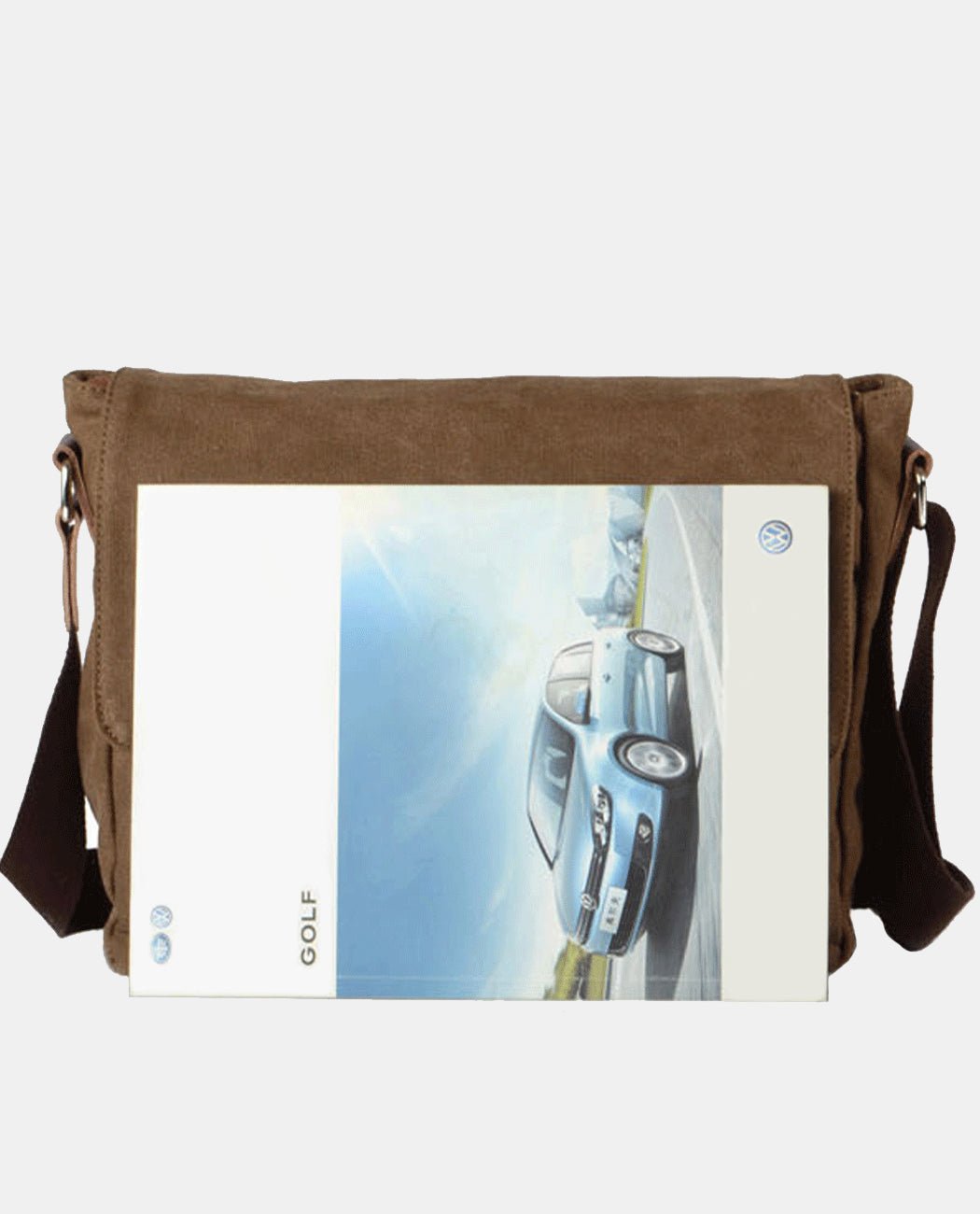 Light Green Canvas Messenger Bag