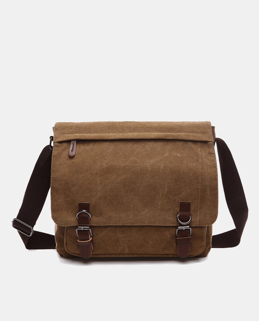 Dark Knight Canvas Messenger Bag -Bags- BAGHUGS-MG8647-S-Dry Leaf Color