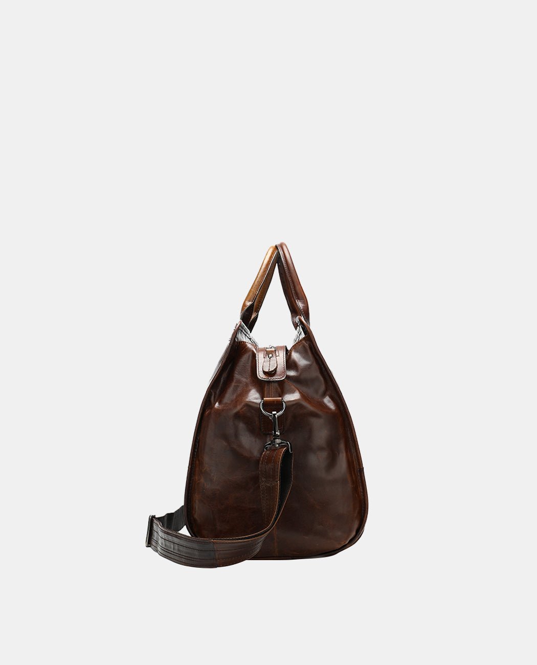 Classic Leather Durable Travel Bag -Bags- BAGHUGS-MR-05-498-Dark Brown