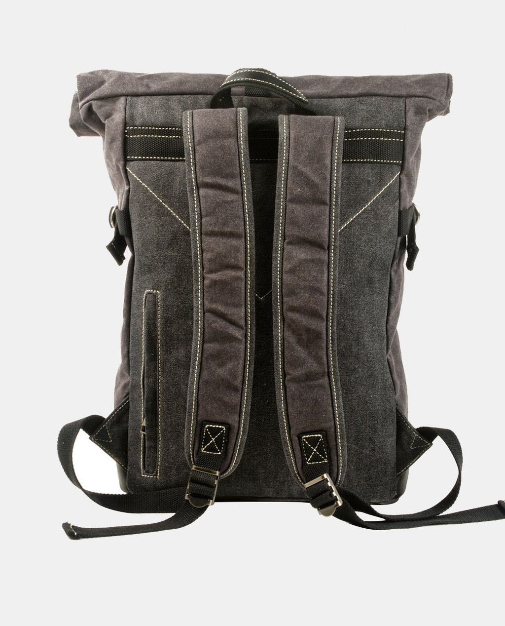 Block Canvas Backpack -Backpacks- BAGHUGS-MC5007-Gray Green