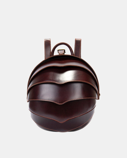 Elegance Sphere Backpack -Bags- BAGHUGS-LEBP-5267-S-Red Brown