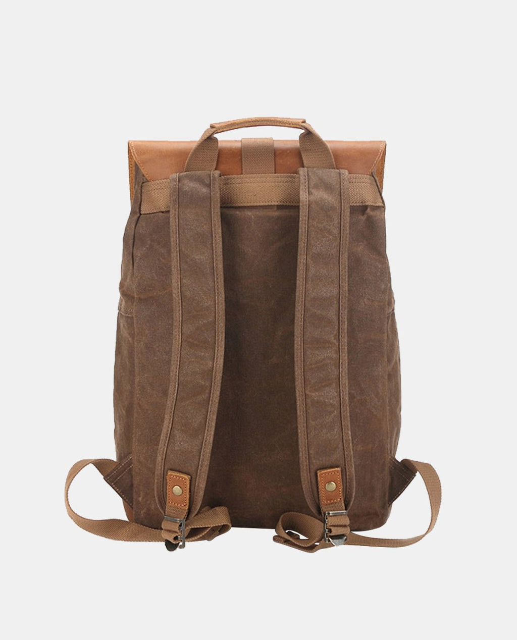 Large Canvas Leather Backpack