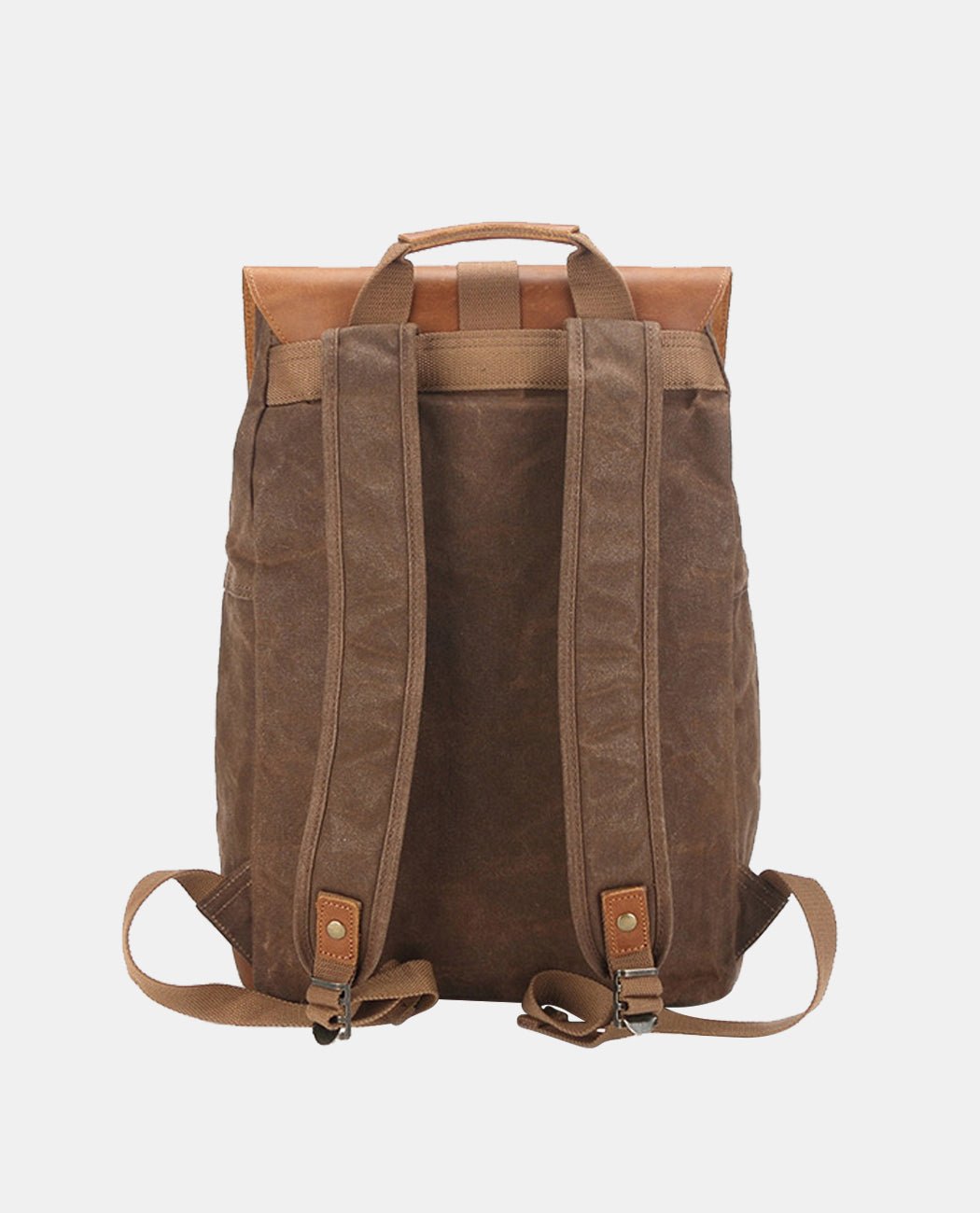 Large Canvas Leather Backpack