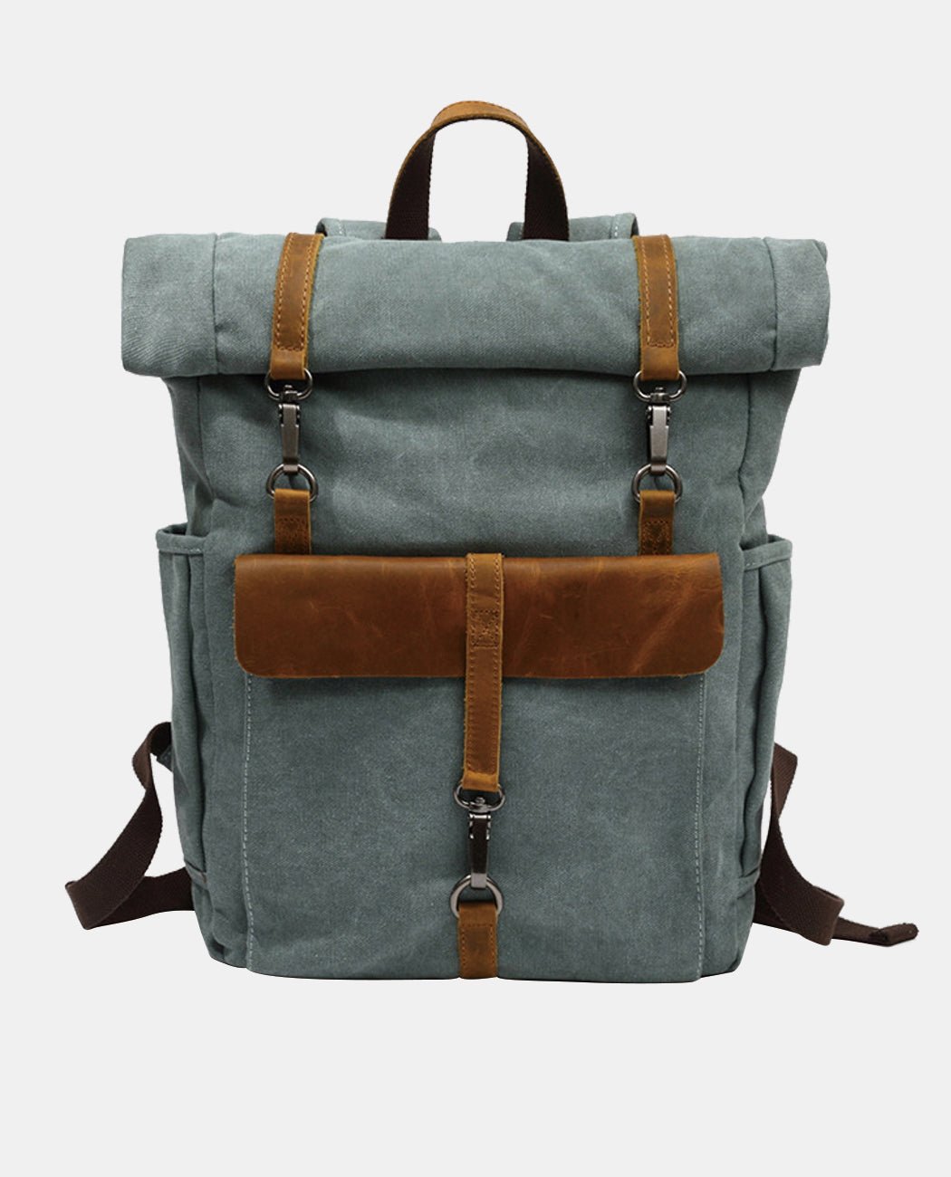 Leisure Canvas Travel Backpack -Backpacks- BAGHUGS-FX-04-379-Mint Green