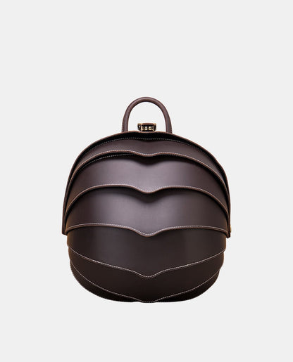 Elegance Sphere Backpack -Bags- BAGHUGS-LEBP-5264-S-Deep Brown