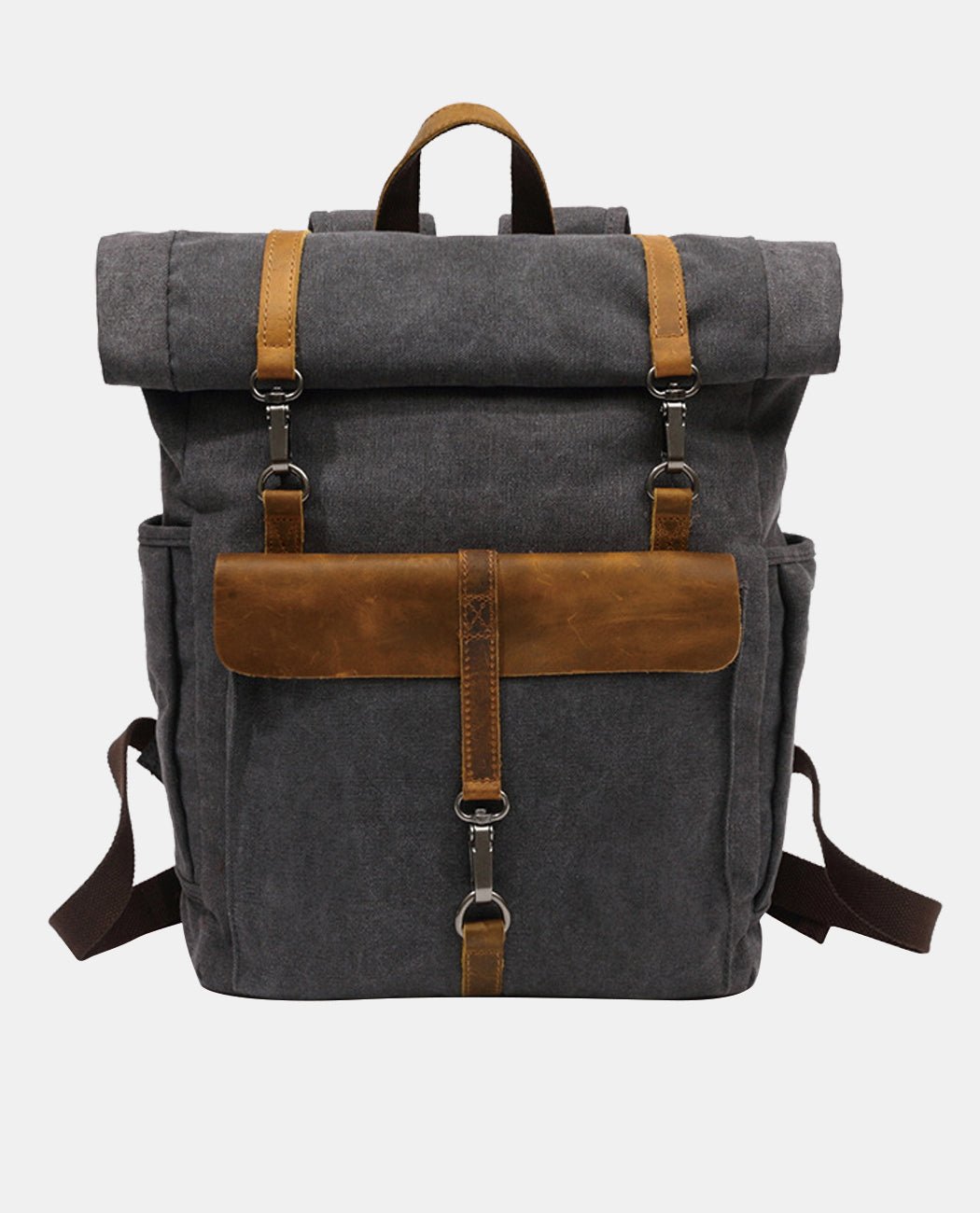 Leisure Canvas Travel Backpack -Backpacks- BAGHUGS-FX-04-379-Gray