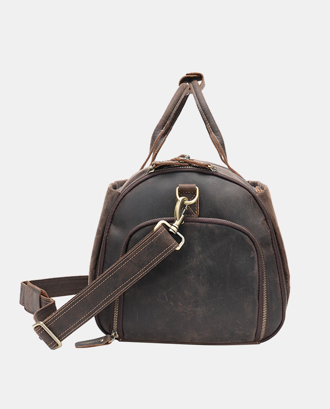 Garment Duffel Bag -Bags- BAGHUGS-MR-05-599-Dark Brown