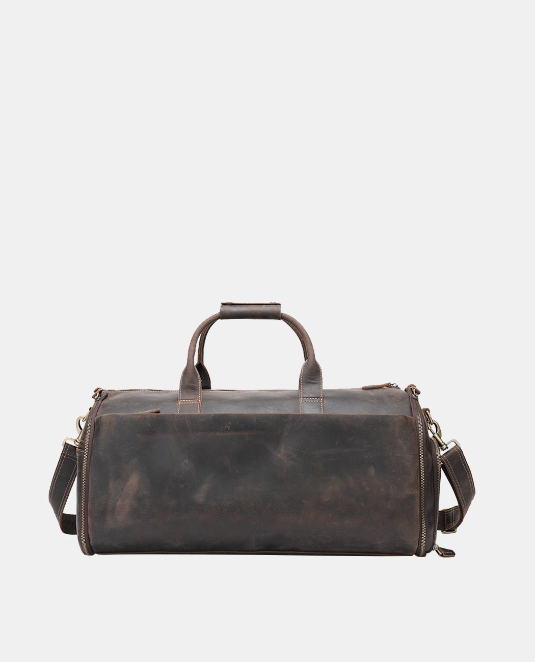 Garment Duffel Bag -Bags- BAGHUGS-MR-05-599-Dark Brown
