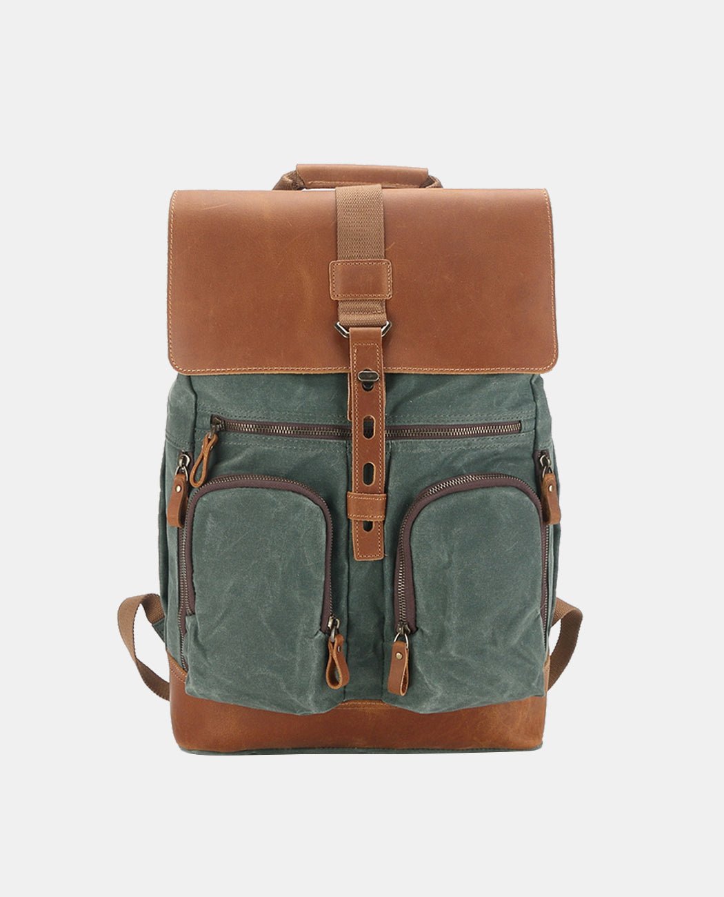 Large Canvas Leather Backpack