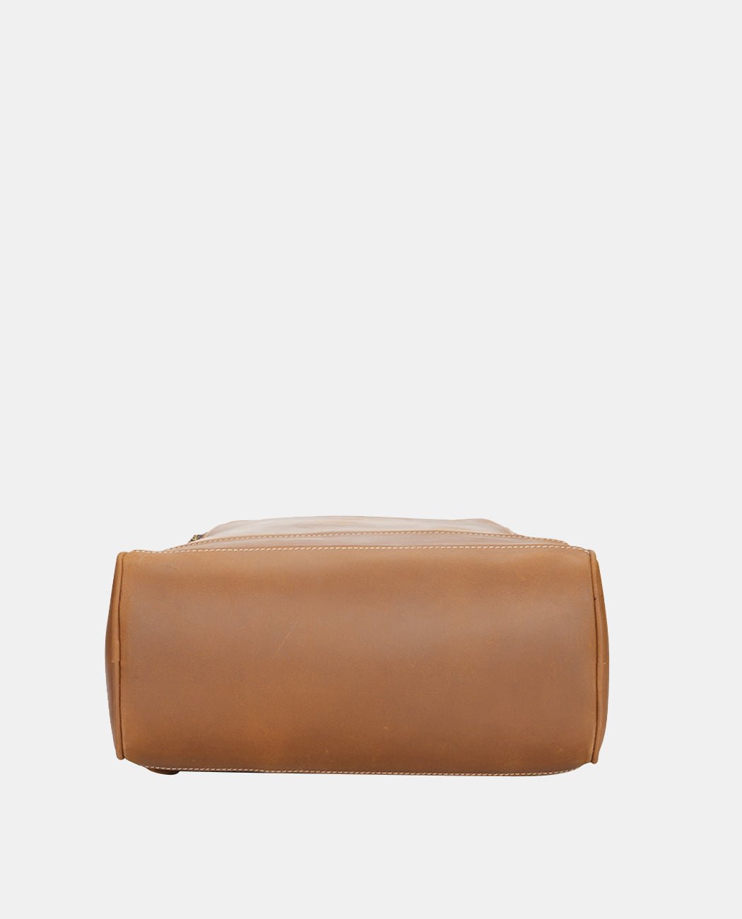 Khaki Leather Backpack