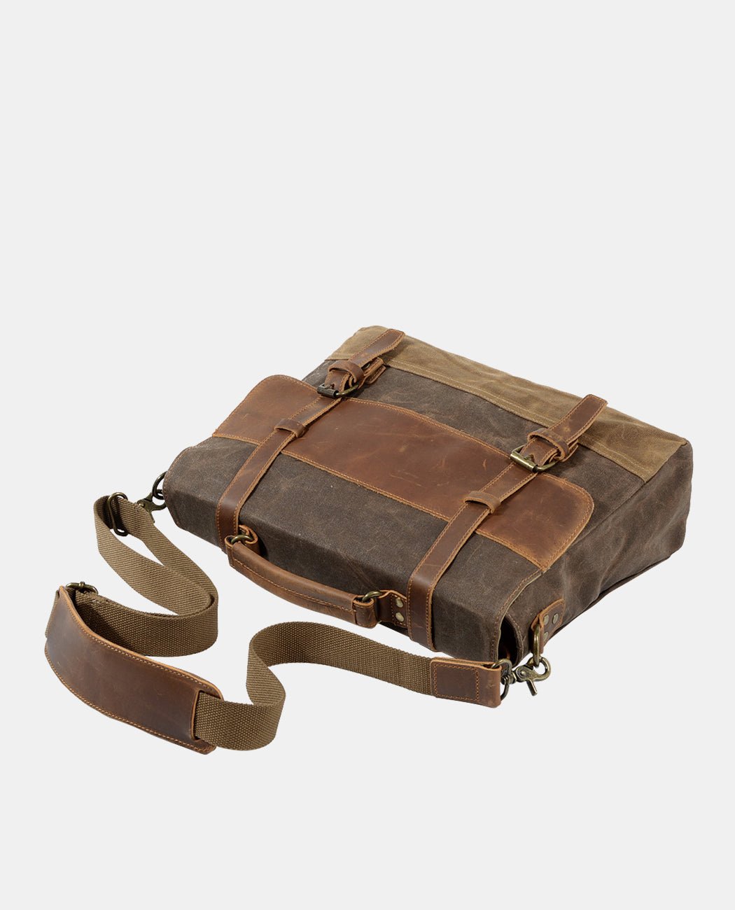 Canvas Casual Crossbody Bag -Backpacks- BAGHUGS-MC-03-246-Red Brown