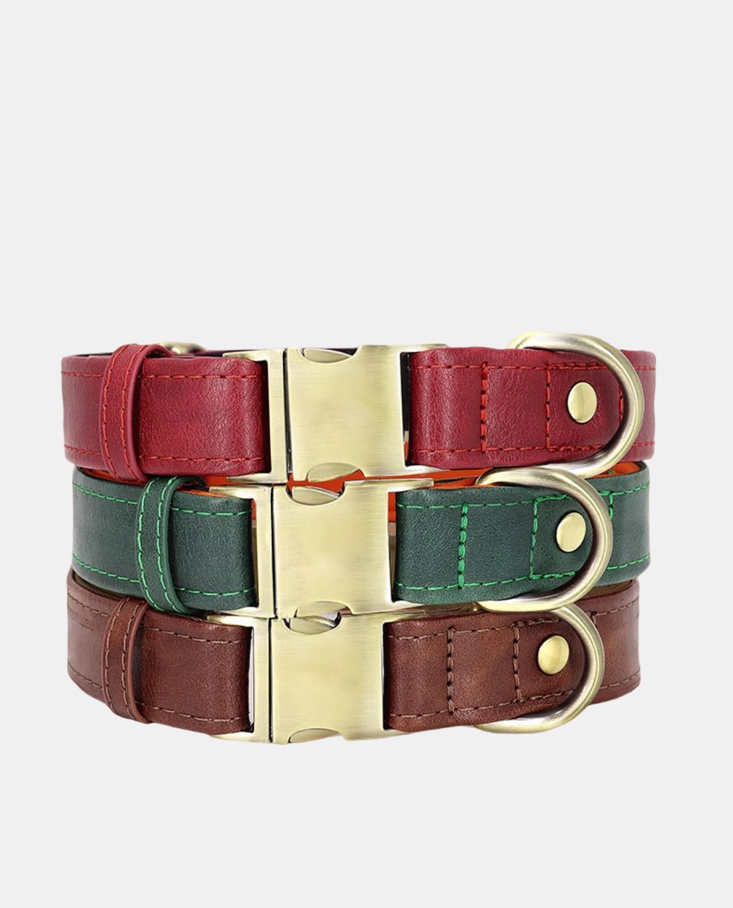 Gloss Leather Dog Collar