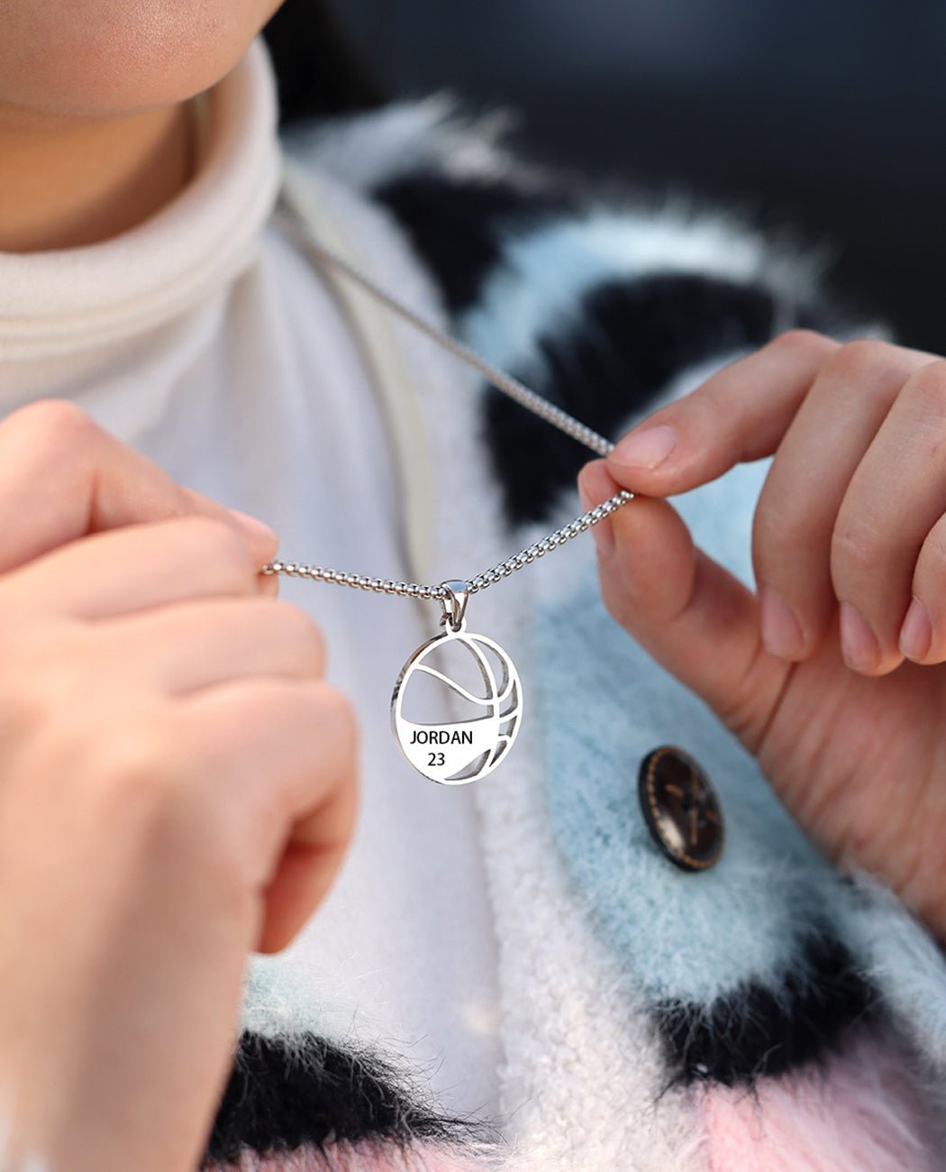 Basketball Necklace