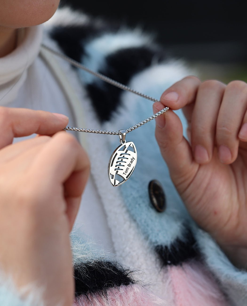Rugby Player Necklace