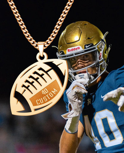 Rugby Player Necklace
