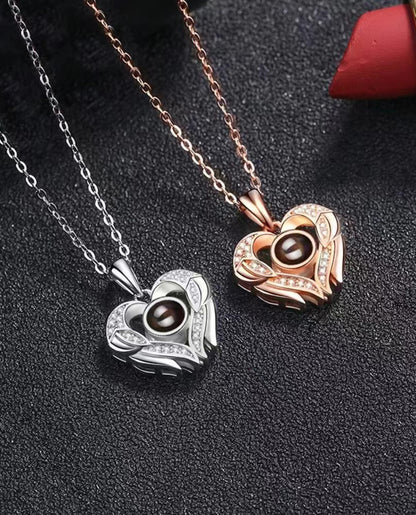 Ocean's Heart Projection Necklace