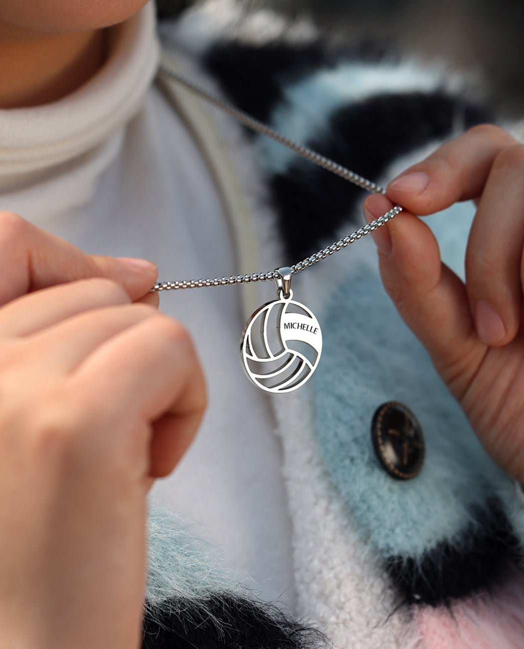 Volleyball Necklace
