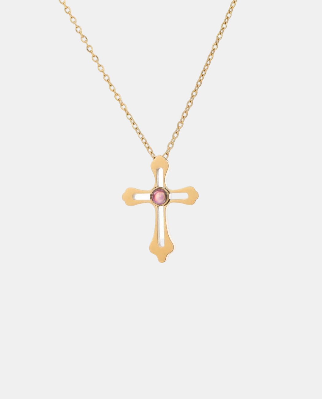 Cross Projection Necklace