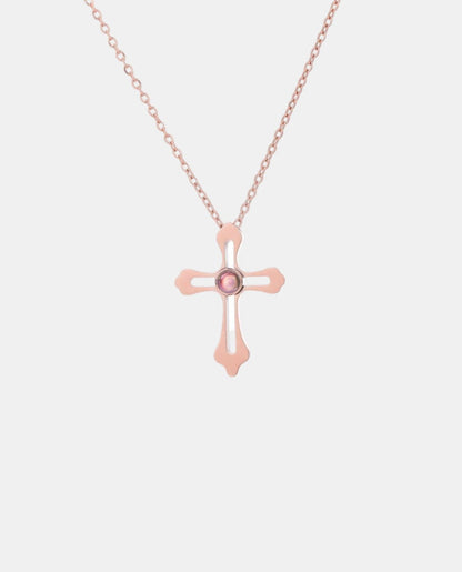 Cross Projection Necklace