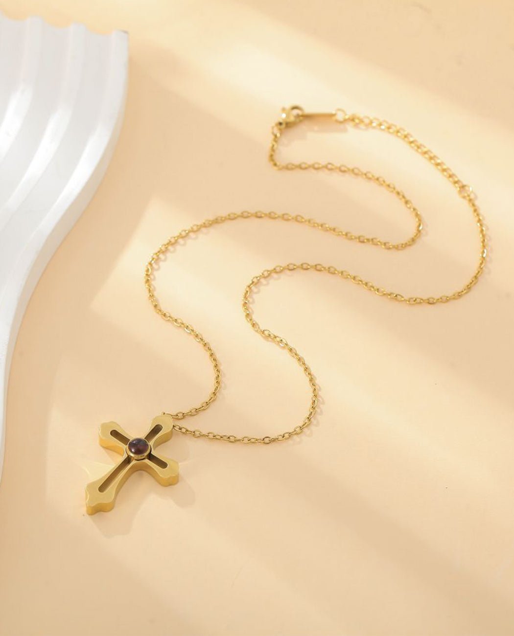 Cross Projection Necklace