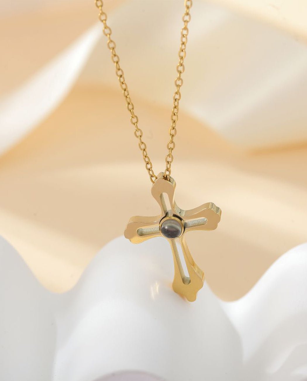 Cross Projection Necklace