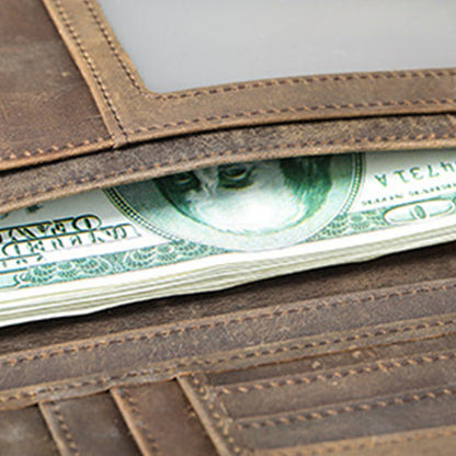 Leather Long Wallet
