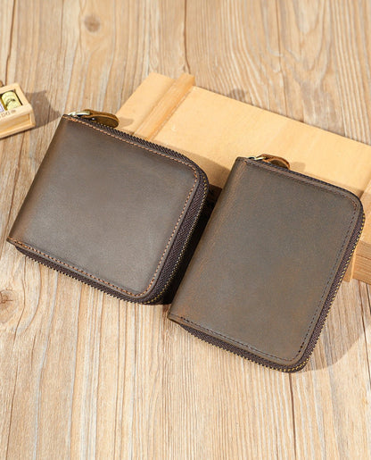 Zip Leather Wallet