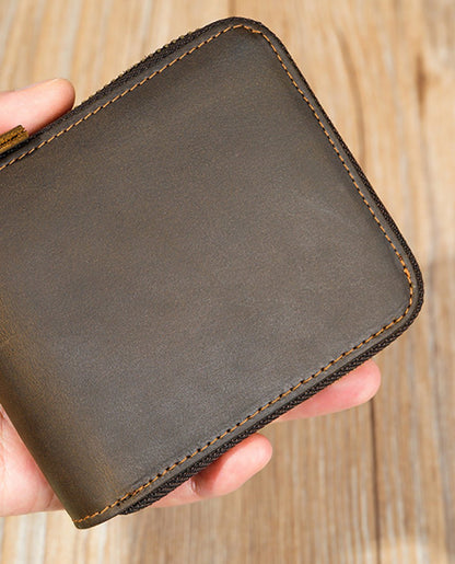 Zip Leather Wallet