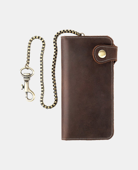 Chain Leather Wallet