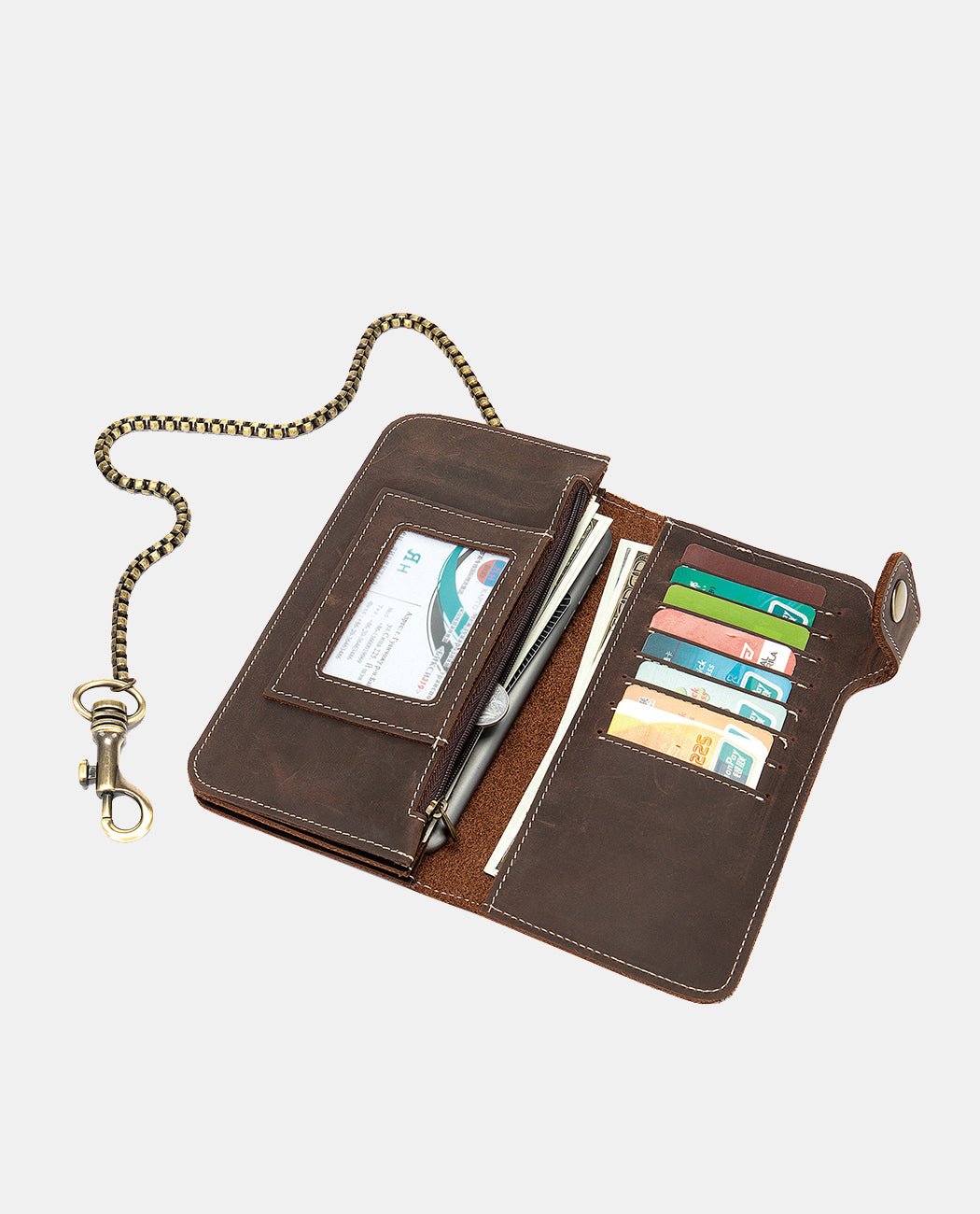 Chain Leather Wallet