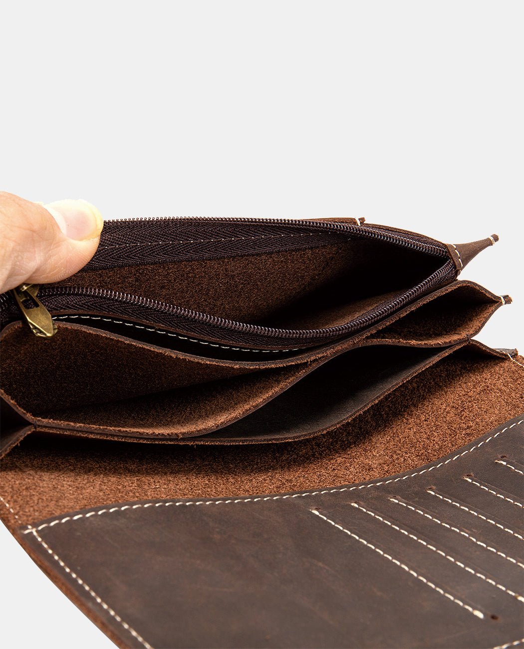 Chain Leather Wallet