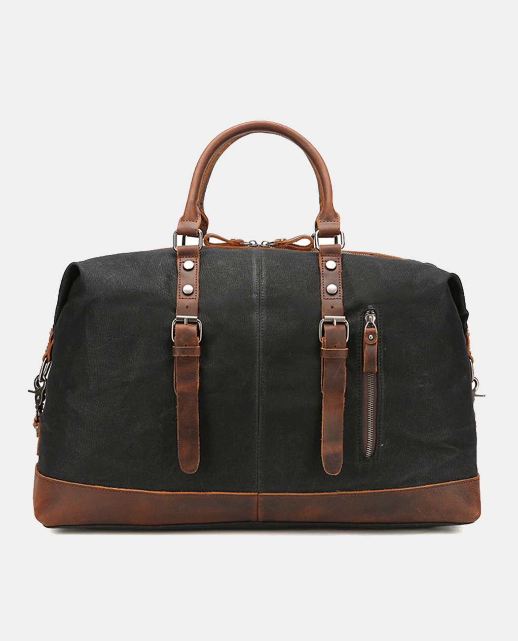 BY1264-black,Classic Canvas Duffle Bag