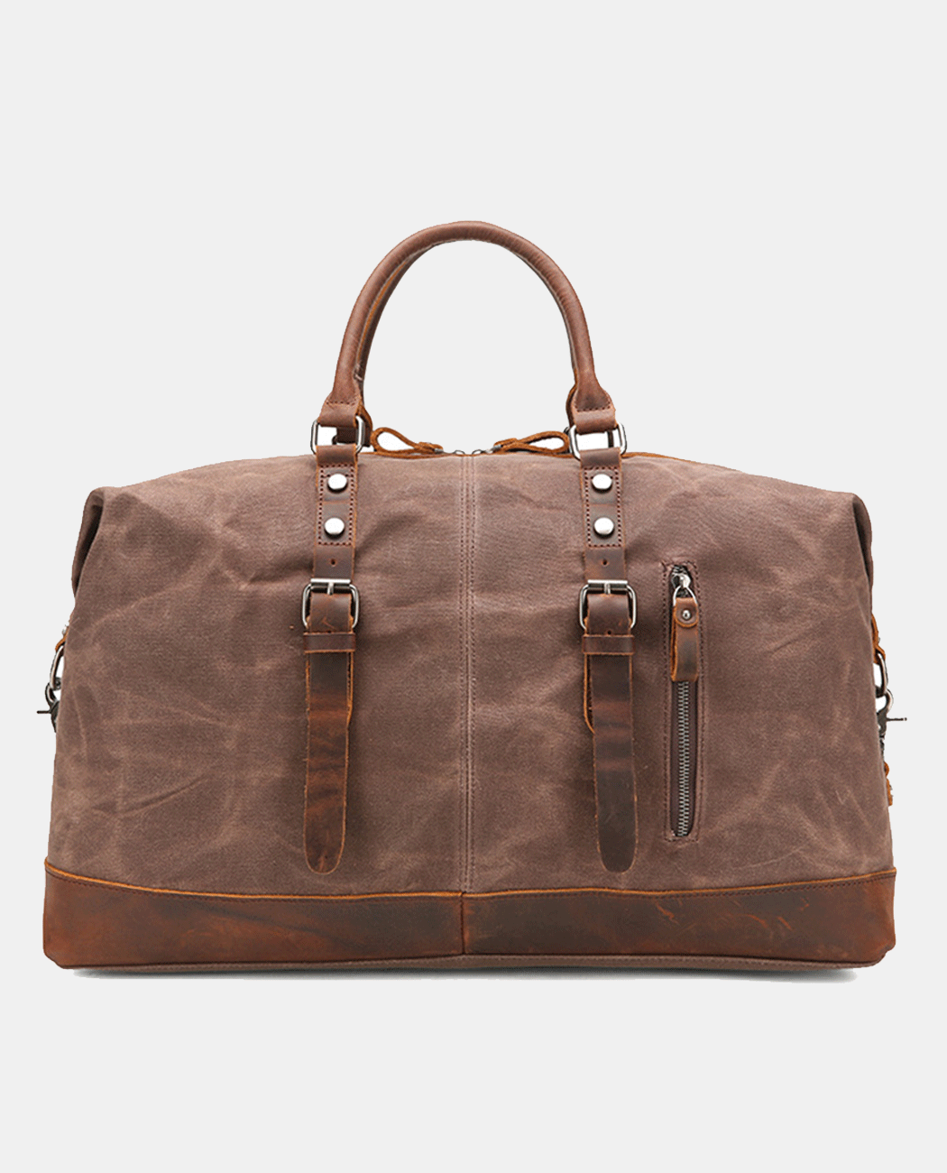 BY1264-coffee,Classic Canvas Duffle Bag