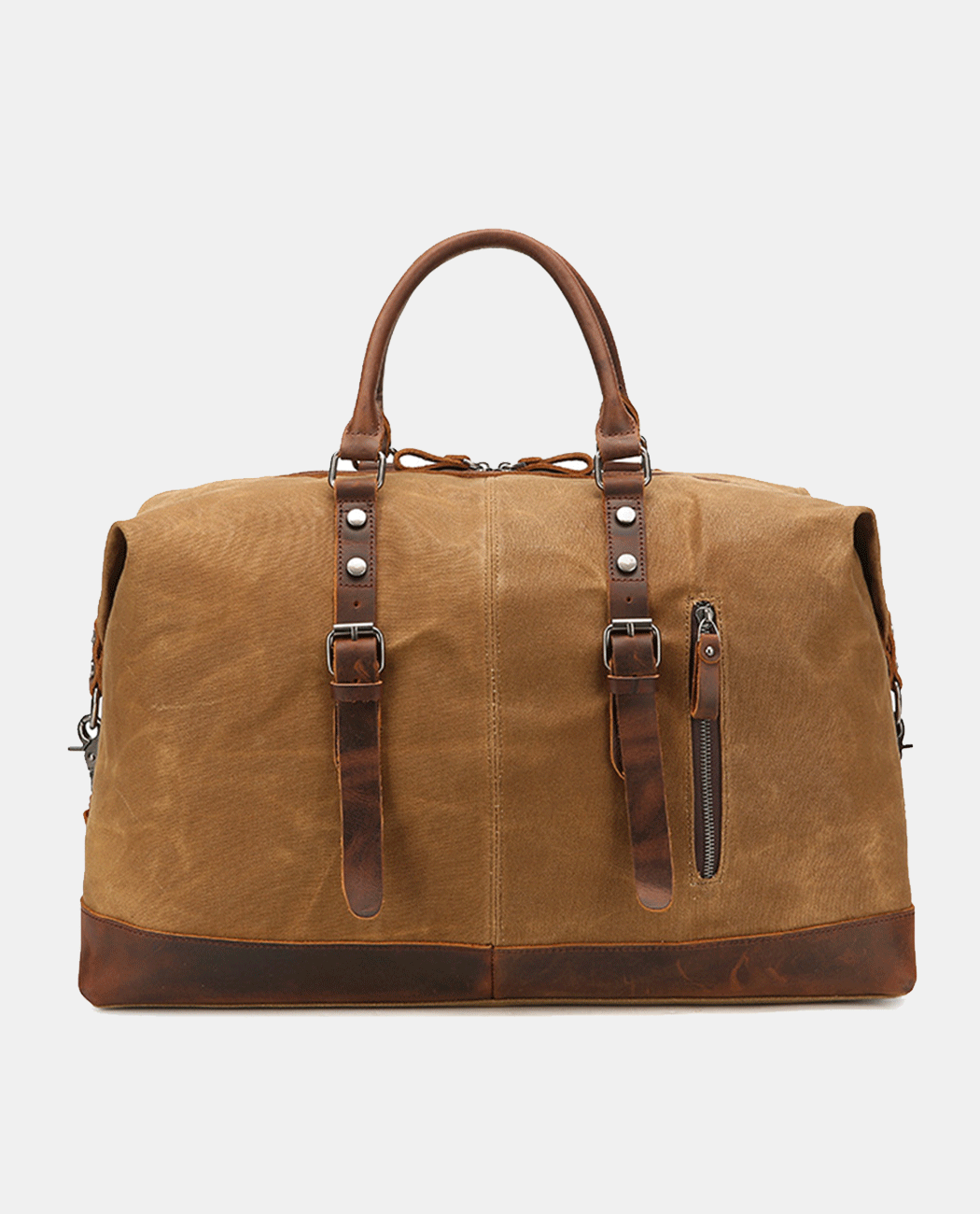 BY1264-khaki,Classic Canvas Duffle Bag