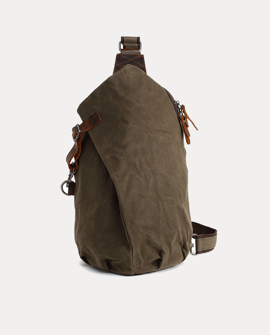 Canvas Sling Bag -Bags- BAGHUGS-BYX430-Earthy Mist