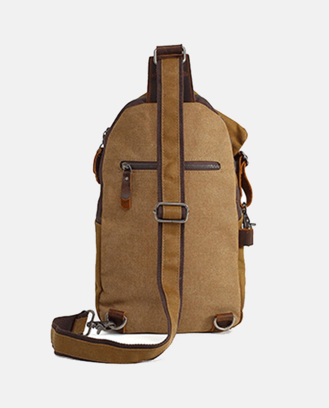 Canvas Sling Bag -Bags- BAGHUGS-BYX426-Dark purple