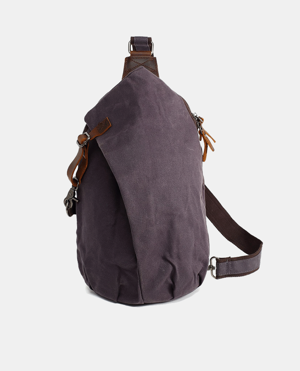 Canvas Sling Bag -Bags- BAGHUGS-BYX426-Dark purple